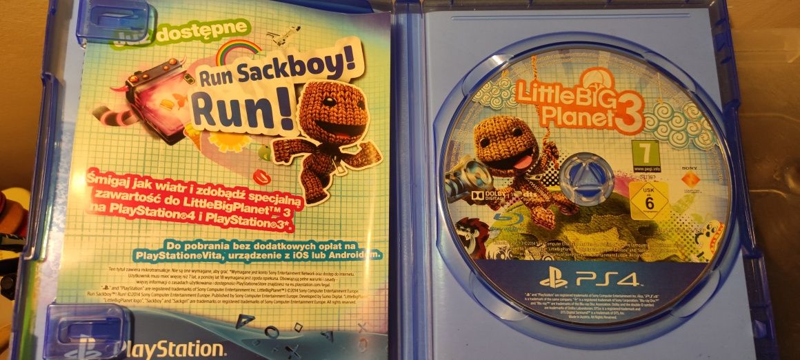 Little big planet 3 диск PS3 PS4