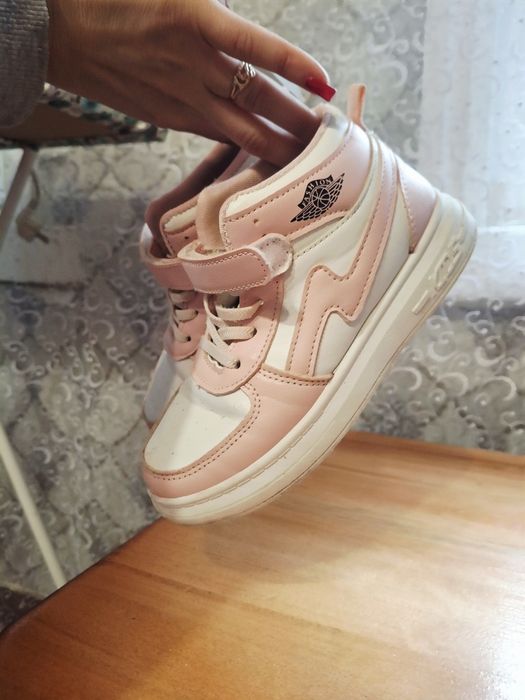 Кросівки дитячі високі хайтопи Tom.M 34 21.5 см рожеві