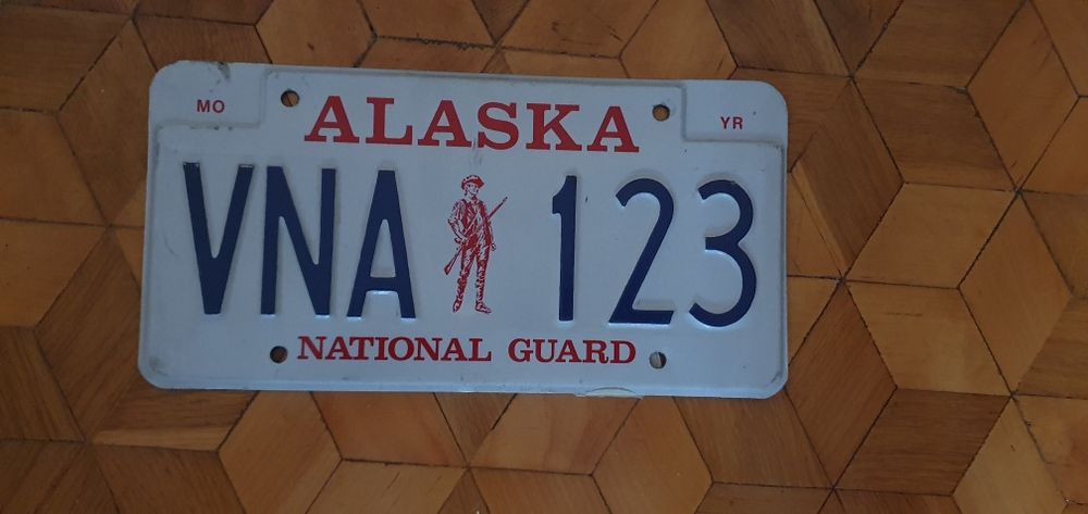 Alaska tablica rejestracyjna USA oryginal