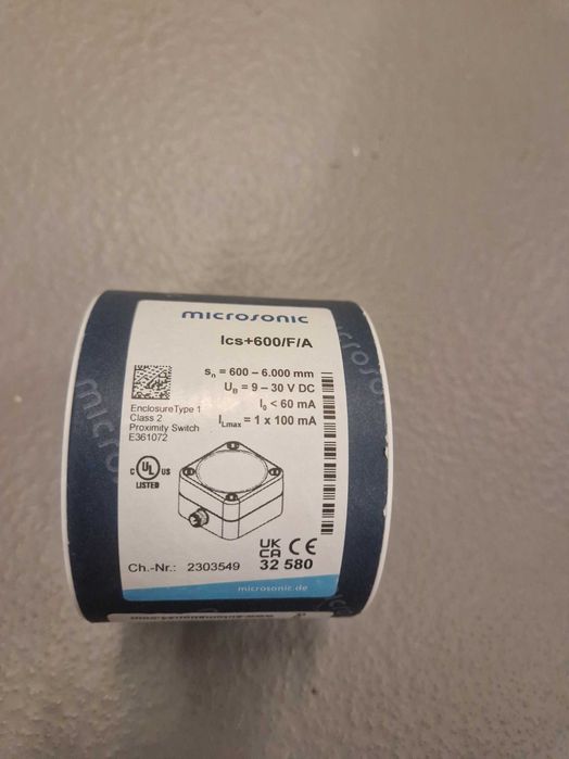 Czujnik ultradźwiękowy Microsonic lcs+600/F/I/A – nowy, oryginalny