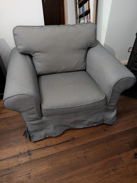 2 fotele Ikea Ektorp szare