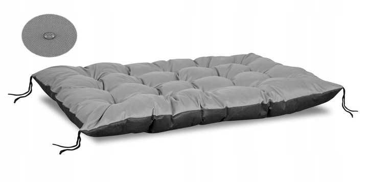 Poduszki ogrodowe 120x80 cm na ławkę palety wodoodporna szara