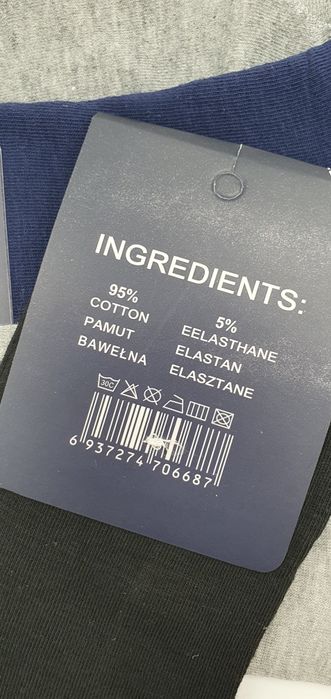 Skarpetki męskie stopki stópki bawełniane 95% bawełna gładkie krótkie