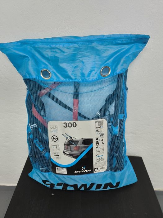 Bagażnik rowerowy na klapę auta BTwin 300 - 3 rowery