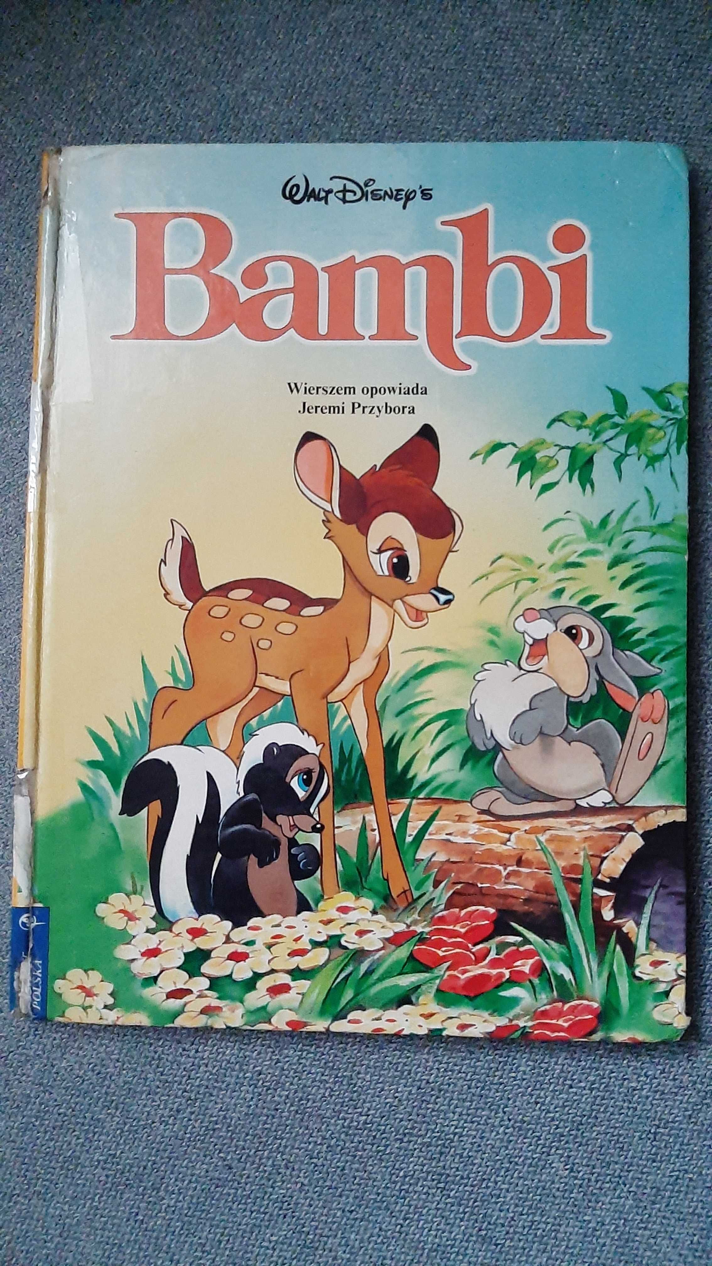 Disney Bambi i Tuptuś Format A4 EGMONT Twarda oprawa Jeremi Przybora