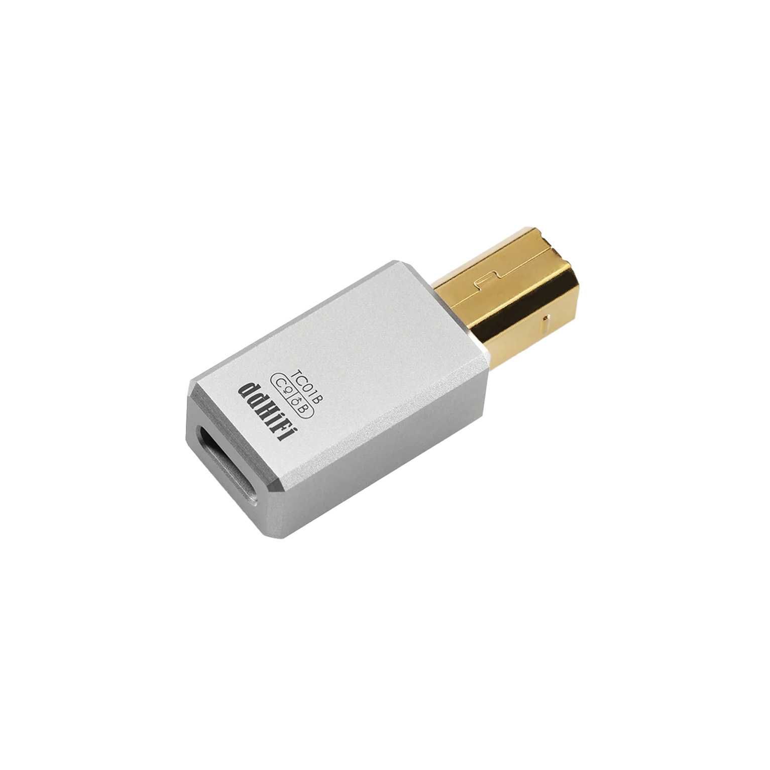 Адаптер-перехідник ddHiFi TC01B з USB-C (F) на USB-B (M)