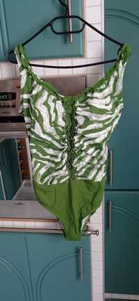 Zielony strój kąpielowy jednoczęściowy damski 42