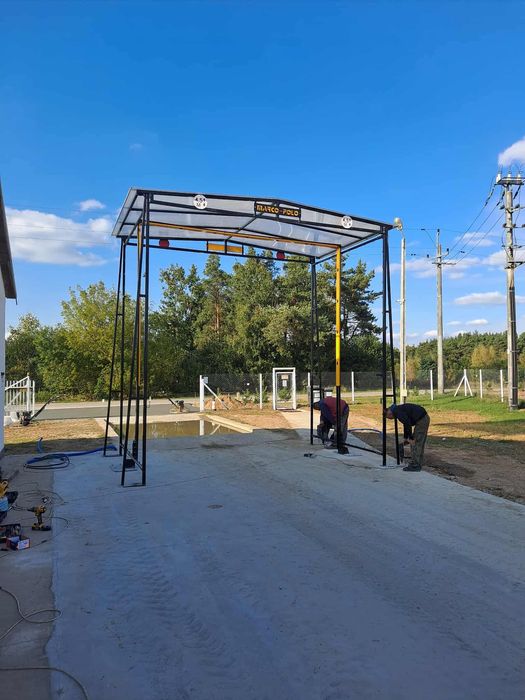 Bramka dezynfekcyjna bramka bioasekuracja ASF