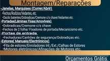 Montagem e reparacao de todo tipo de estores