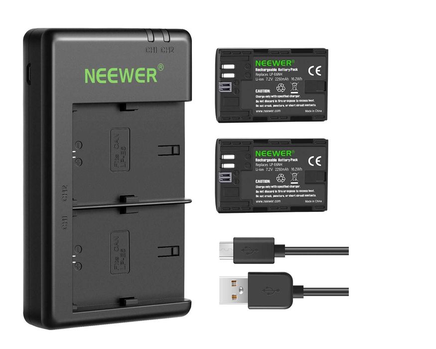 Батареи NEEWER LP-E6NH и зарядное к Canon EOS, Mark, BG