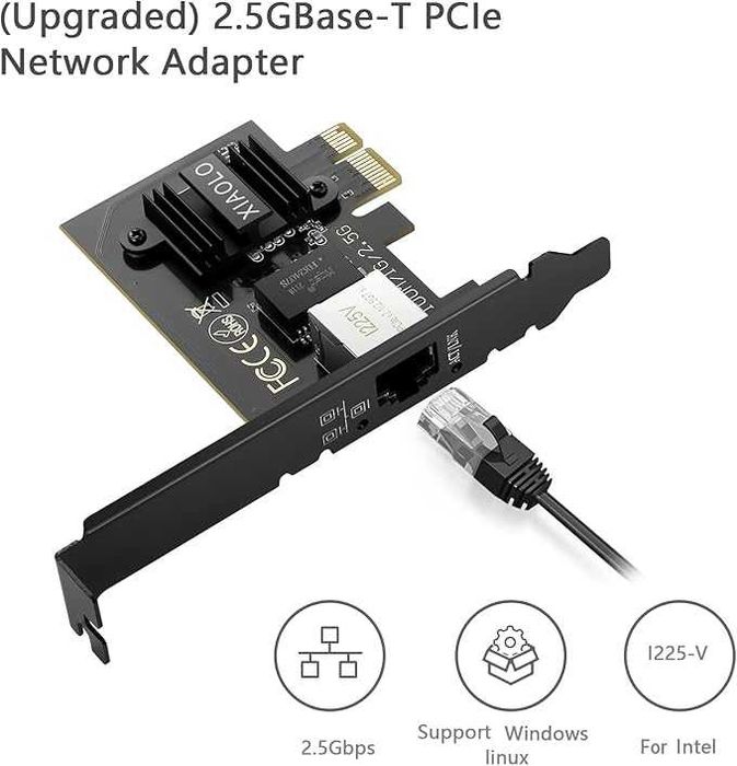xiaolo adapter sieciowy 2.5g adapter lan konwerter do komputerów