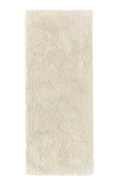 Puszysty chodnik z długim włosiem Leighton kremowobiały 80x200cm