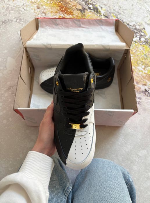 Кросівки Nike Air Force 1 Anniversary Edition Black White (36-45)