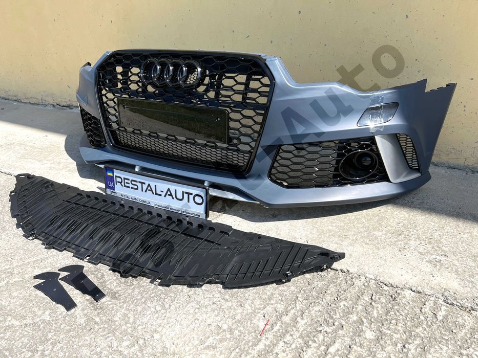 бампер а6 с7 Передний БАМПЕР audi a6 c7 дорестайл стиль rs6