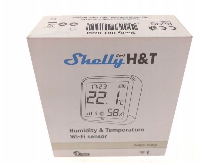 SHELLY czujnik temperatury wilgotności WIFI SMART HOME GEN3