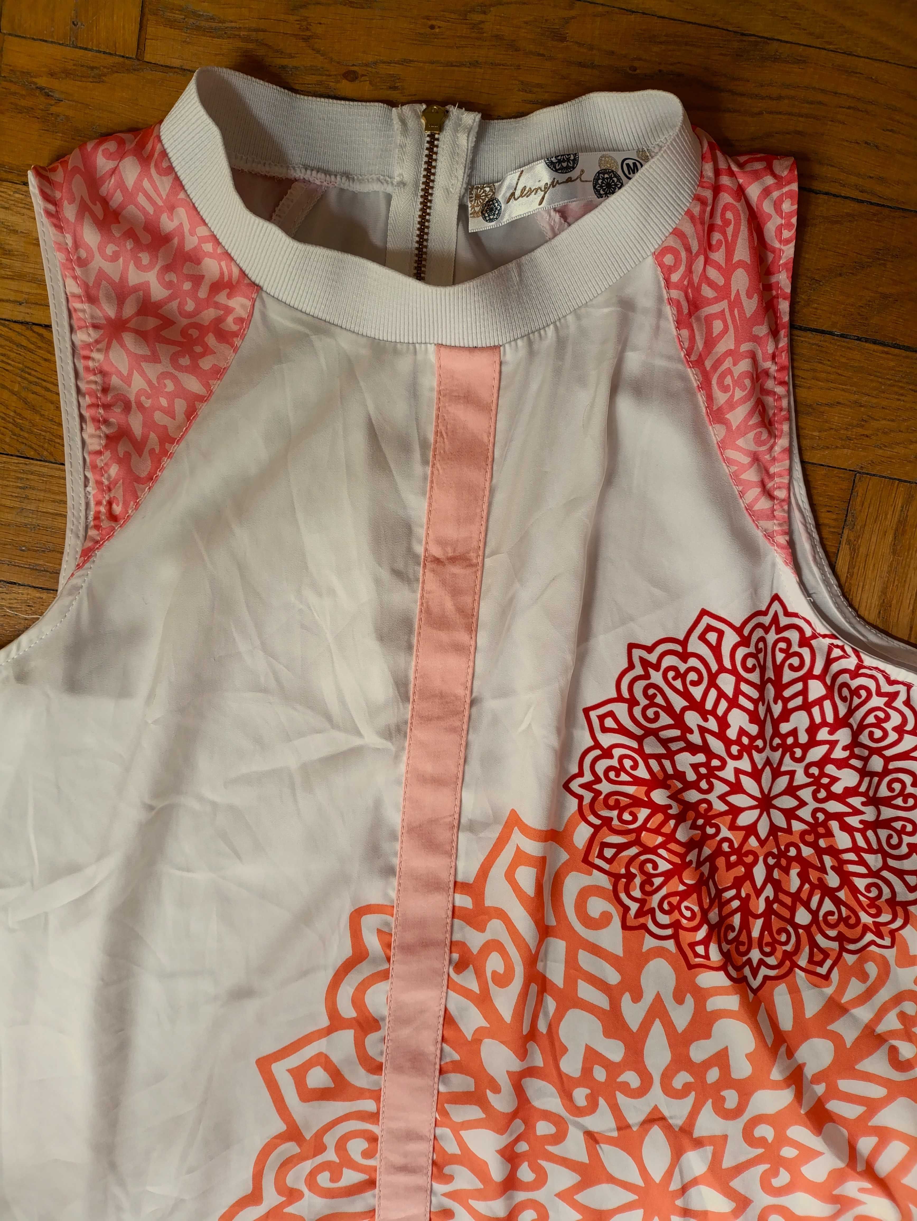 Desigual - BLUZKA bez rękawów, mandala, boho - M