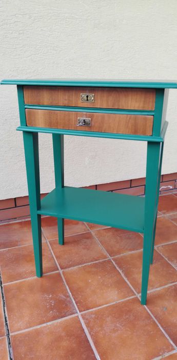 Szafka rtv art deco stara konsolka prl stolik szafka komoda biurko akw