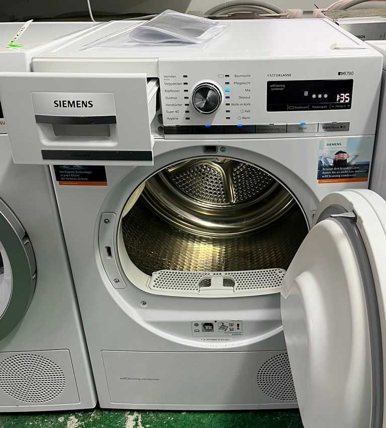 Suszarka z pompą ciepła Siemens IQ790, WT47W590, 9 kg, A++