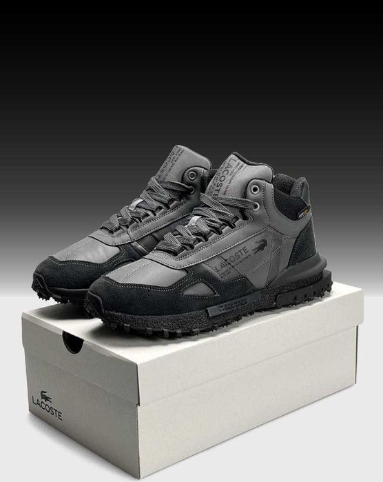 Зимние кроссовки Lacoste Elite Active Cordura, 41-46 р, кросівки серые