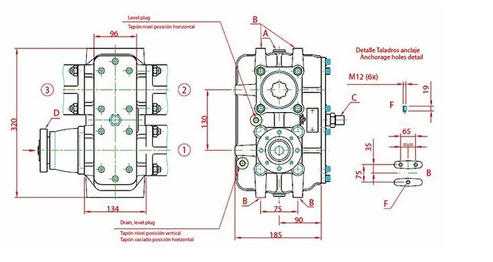 Редуктор із трьома виходами 608099 BEZARES