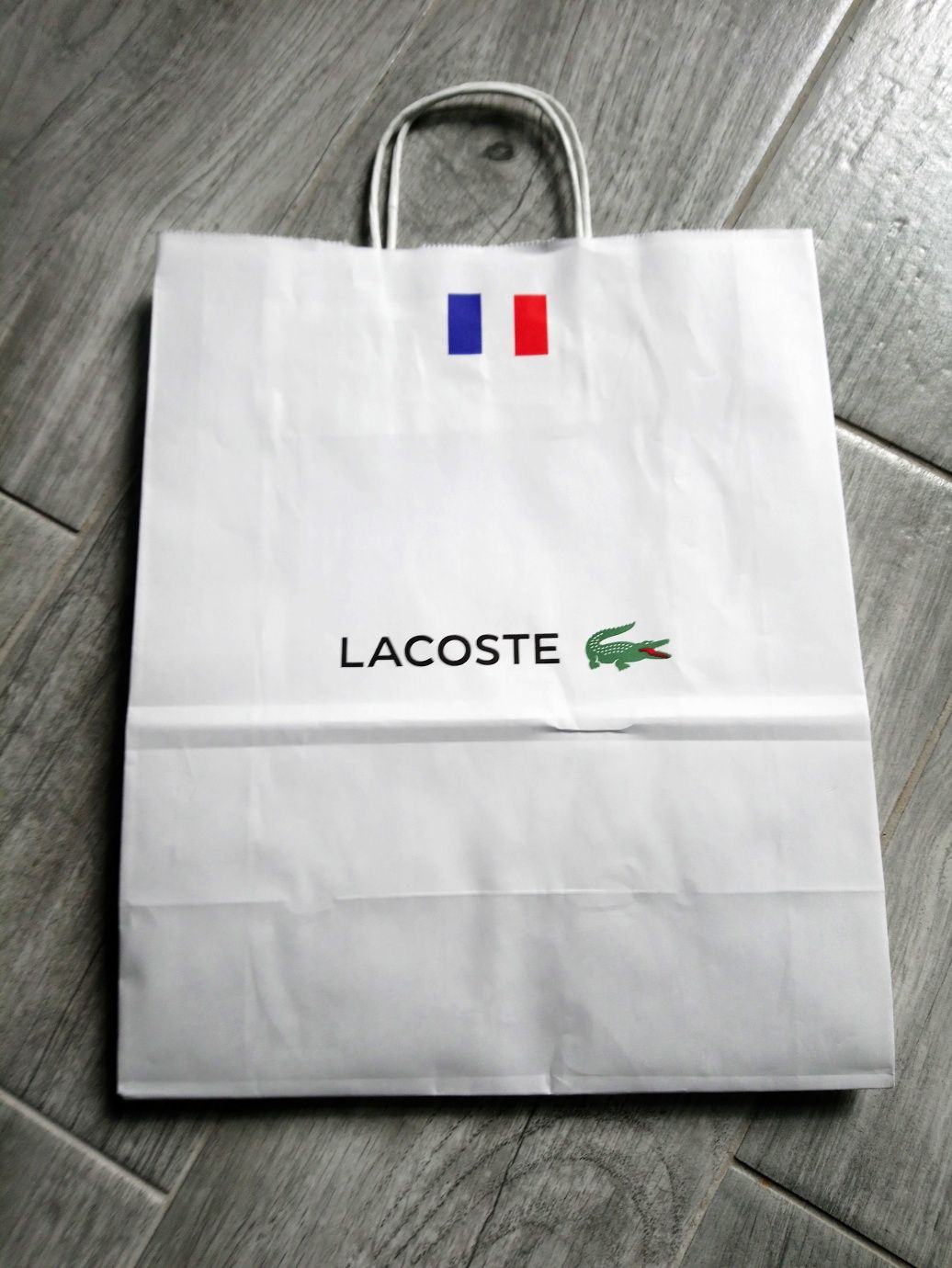 Nowa oryginalna  torba papierowa Lacoste torba papierowa