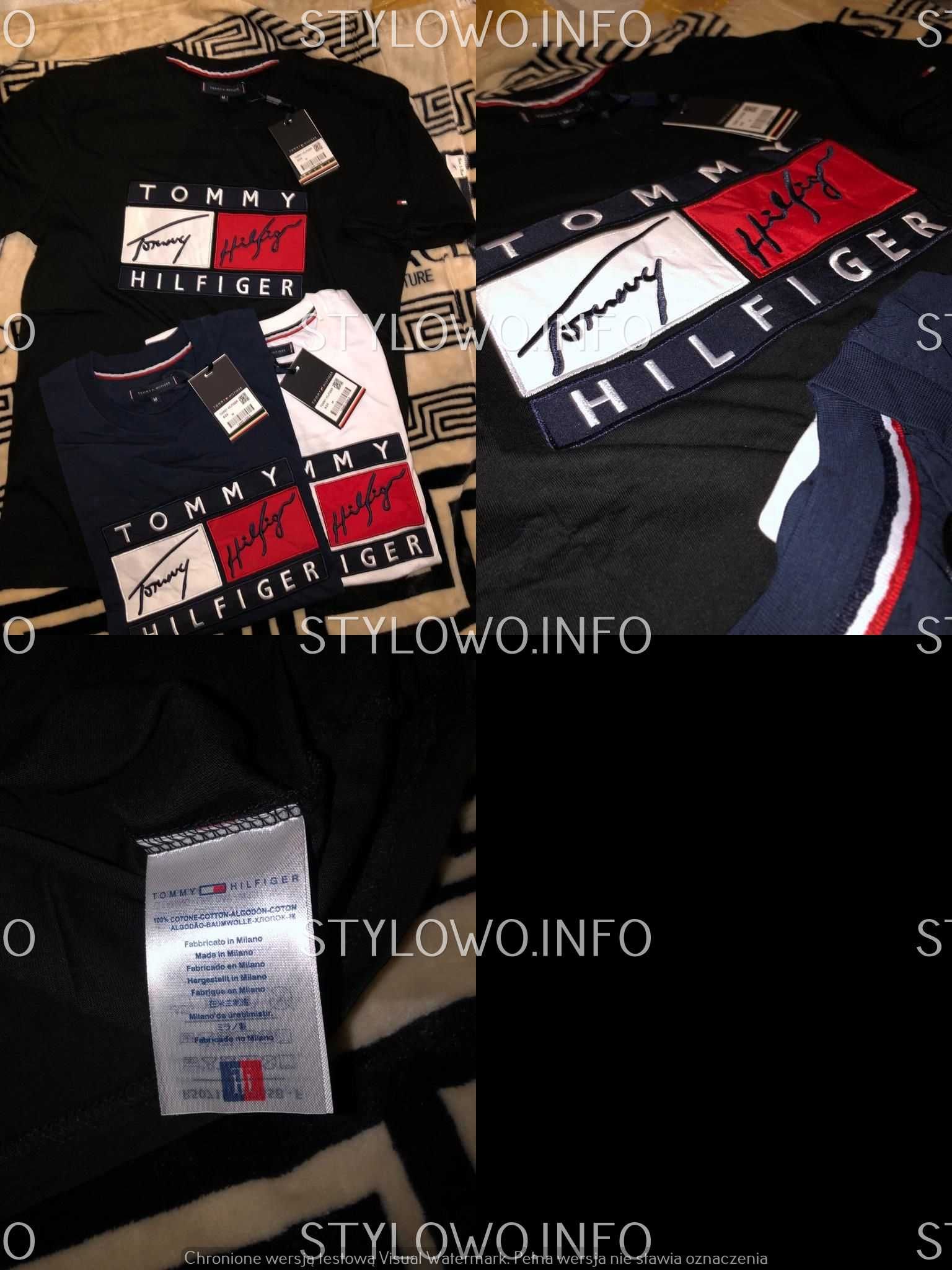 Koszulka męska duzy znaczek tommy hilfiger Shirt Premium