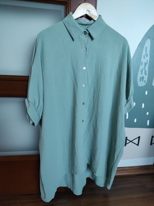 Bluzka sukienka tunika oversize