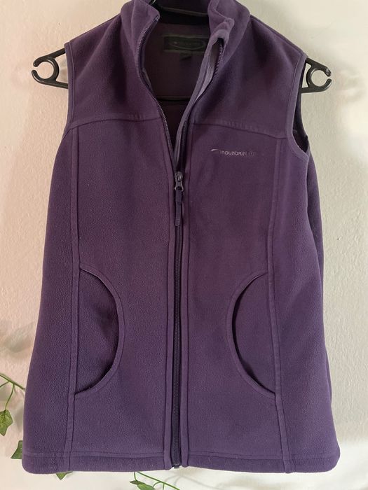 Bezrękawnik fliska fioletowy xs stan bdr dziewczęcy