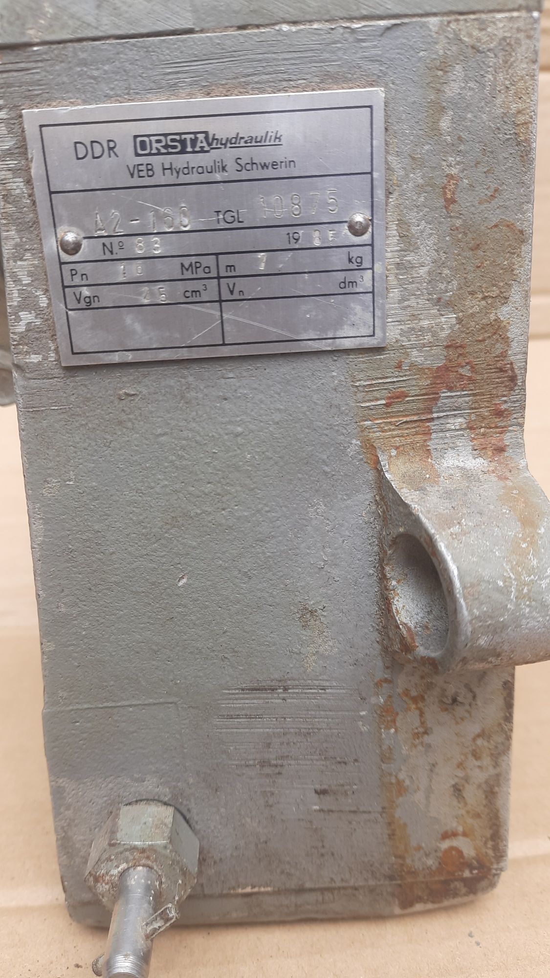 Гідравлічний насос ORSTA hydraulik, А2-160 TGL10875, DDR 1985р
