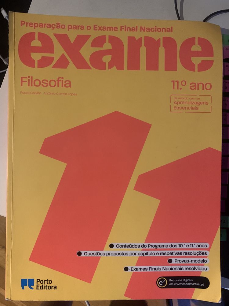 livro de preparacao exame final de filososfia