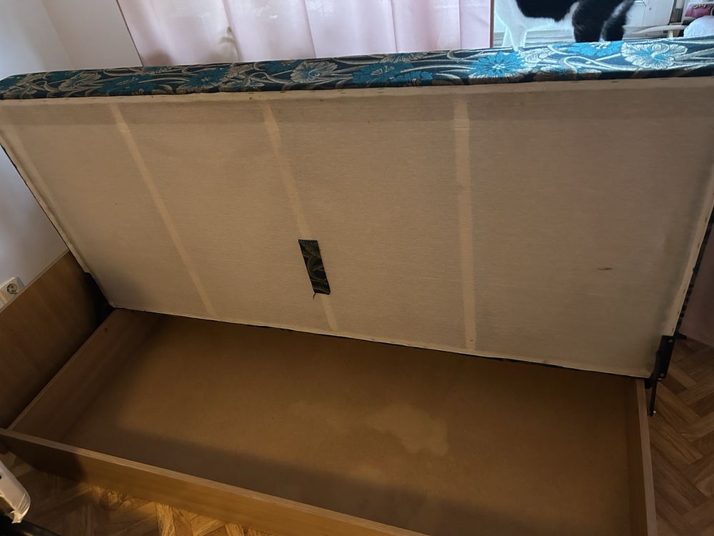 Łóżko pojedyncze ze schowkiem 187x84
