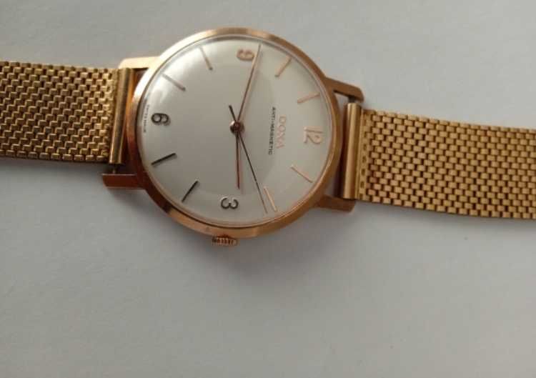 Doxa - złoty zegarek + złota bransoletka