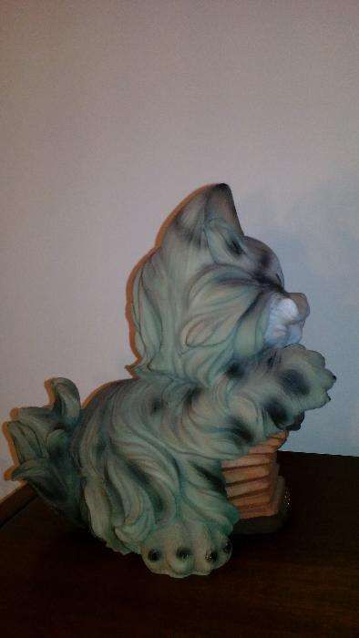 Estatueta de Gato em Resina