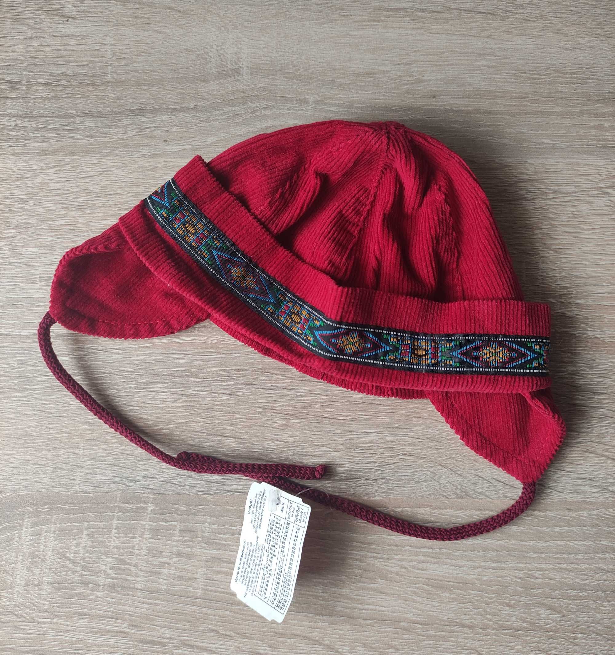 Czerwona czapka dziecięca, wiosna jesień, r. 40-42, For You.