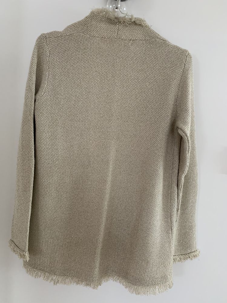 Złoty sweterek Zara rozmiar M