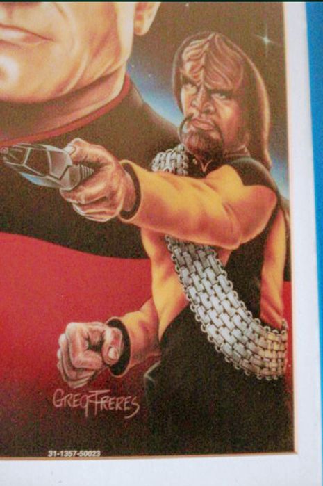 Quadro antigo Painel Original de Flippers STAR TRECK