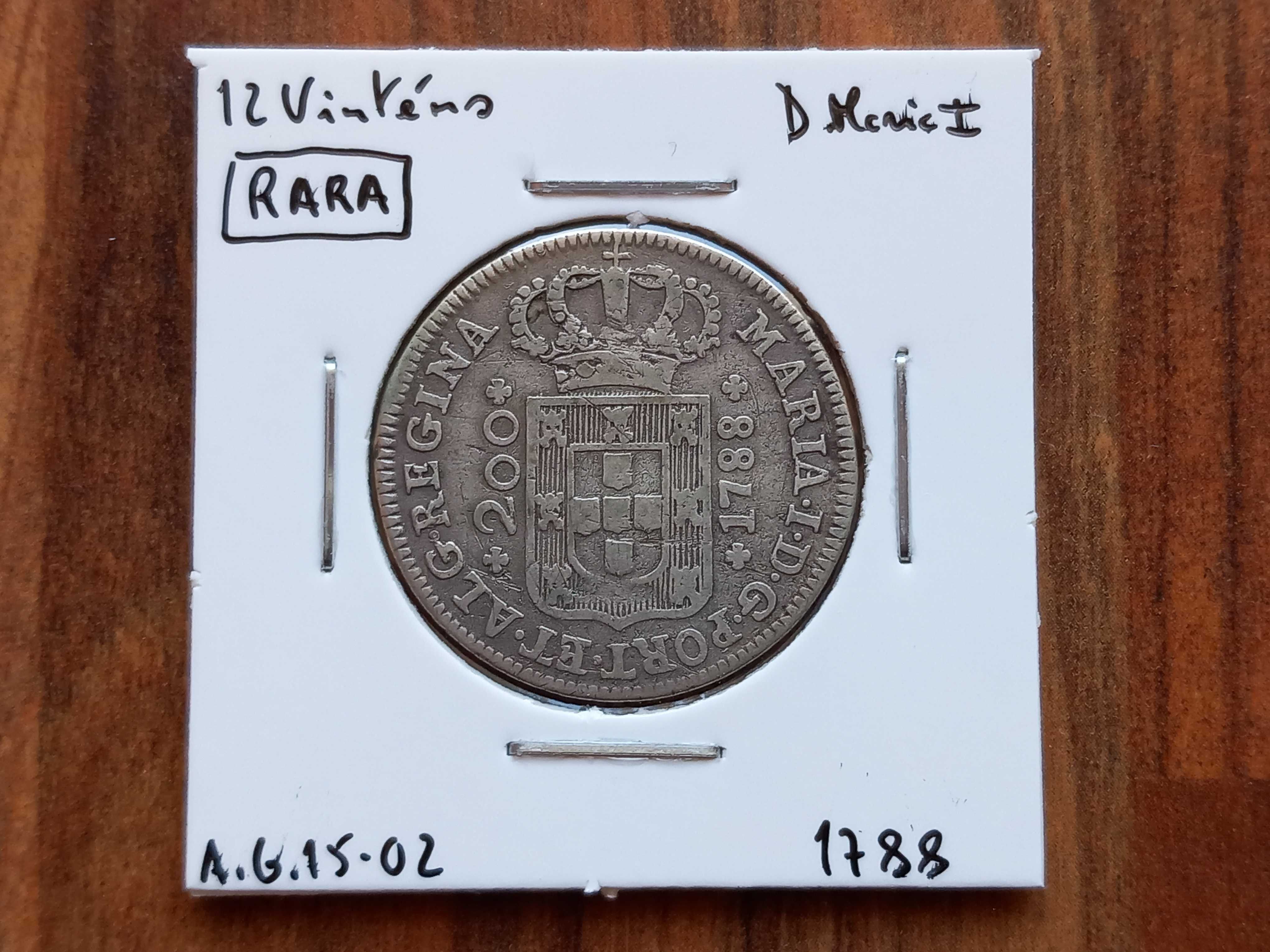 Moeda 12 Vinténs 1788 D. Maria I (Rara)