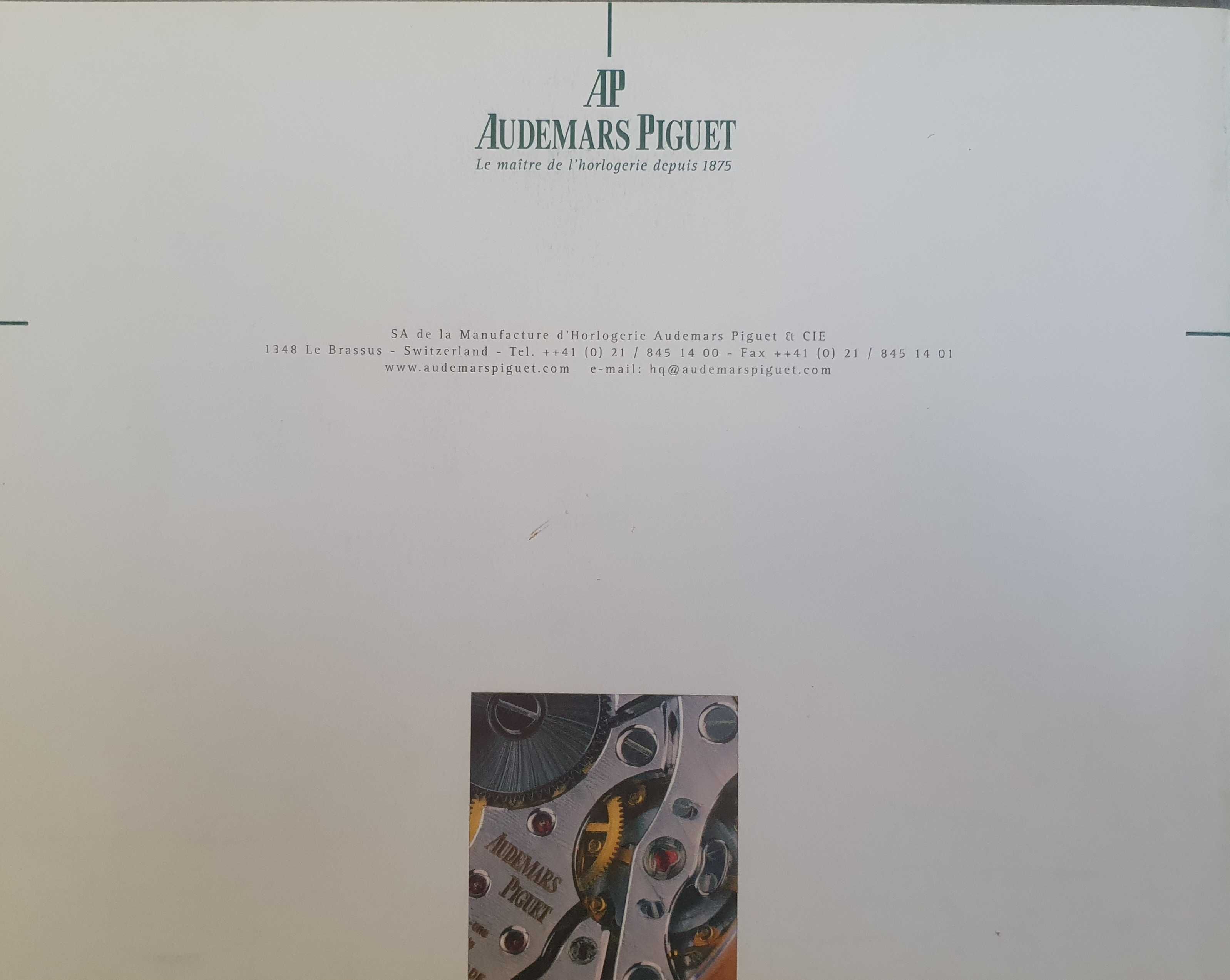 AP - Audemars Piguet - Catálogo / Livro OFICIAL de relógios - 1999