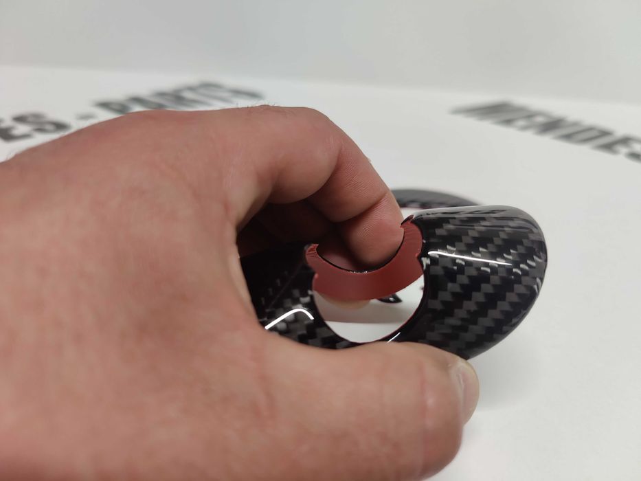 Símbolos do volante tipo carbono