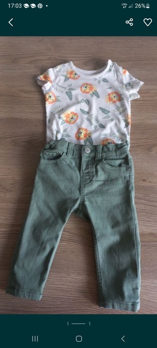 Komplecik dla chłopca w rozmiarze 62/68