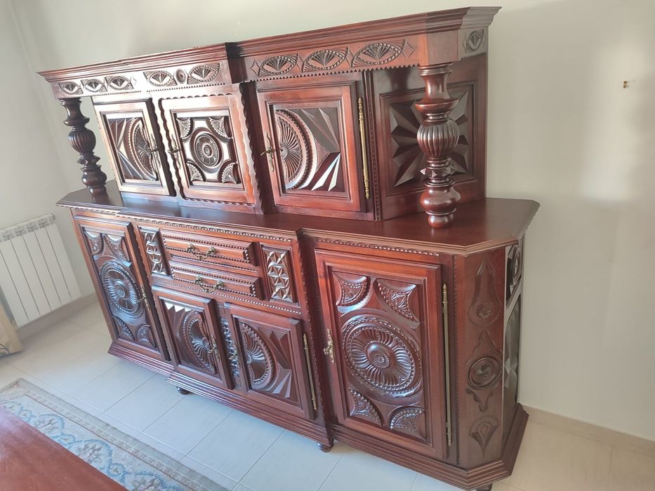 Buffet sala estar mogno acajou possibilidade de entrega