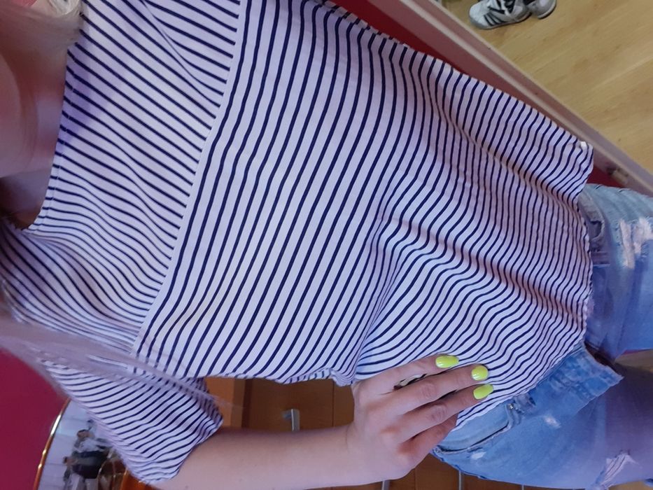 Paski wzór fluo print rozcięcie krata boho neon zip amisu