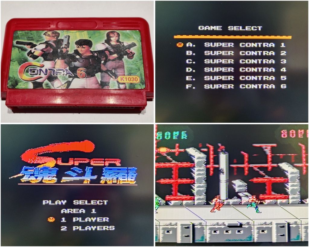 Gra Super Contra  Pegasus Nintendo Famicom kartridż dyskietka kasetka