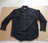 Lee black męska czarna koszula denim Medium*Large*XL