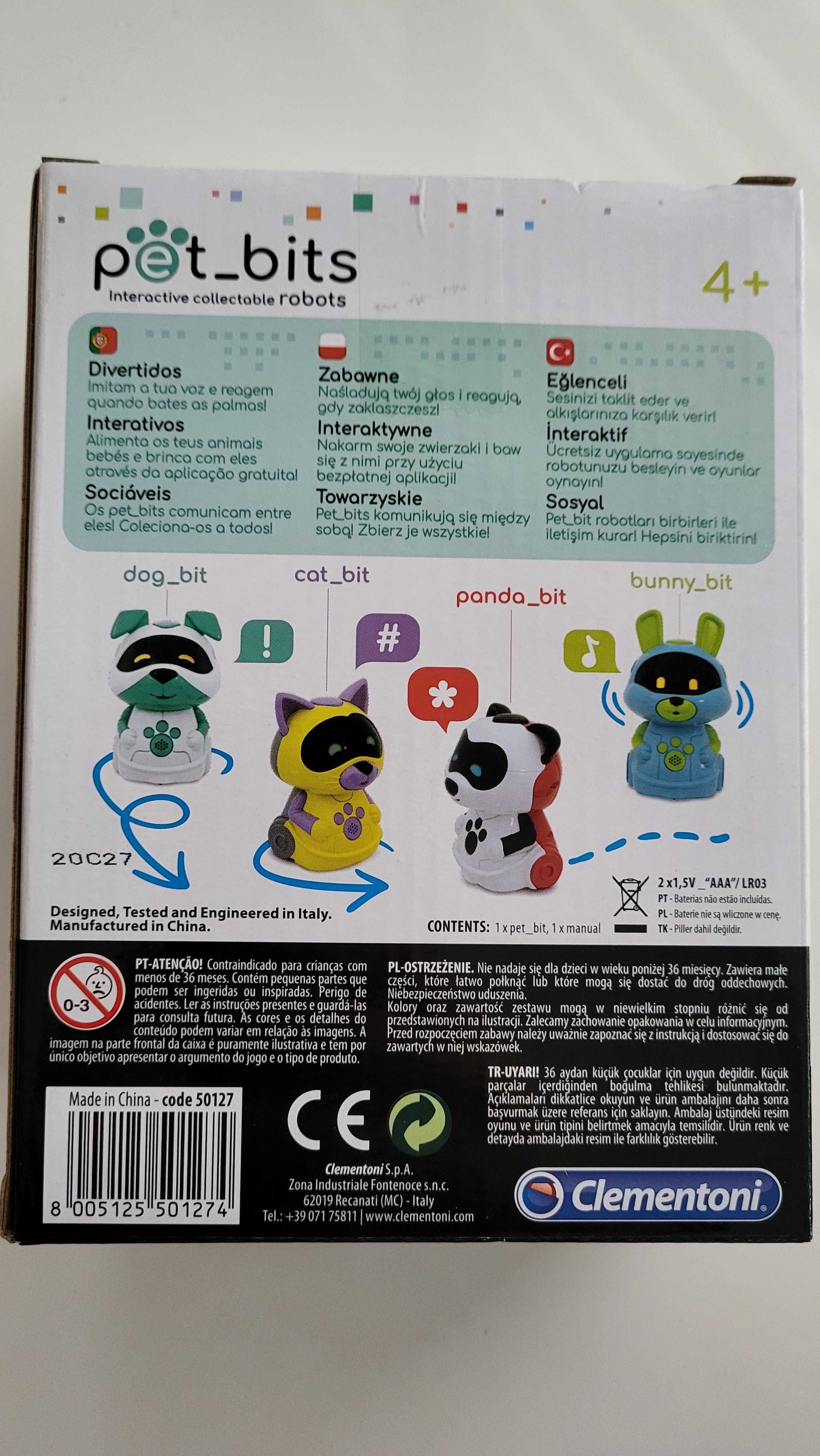 Pet bits clementoni interatywny robot z aplikacja  Nowy