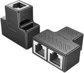 2 sztuki adapterów sieciowych RJ45, rozdzielaczy Ethernet 1 na 2 porty