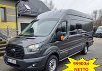 Ford Transit  L4H3/MAX/Brygadówka/7 osób/Salon PL/Nawigacja/Super stan/Gwarancja