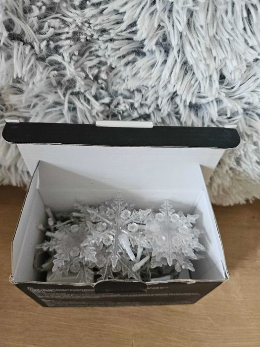 kurtyna świetlna LED płatki śniegu 3,5mx0,8