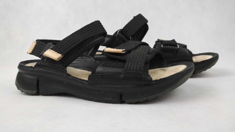 CLARKS Clarks Tri Walk Klapki Sandały Sandałki Skórzane Roz. 37