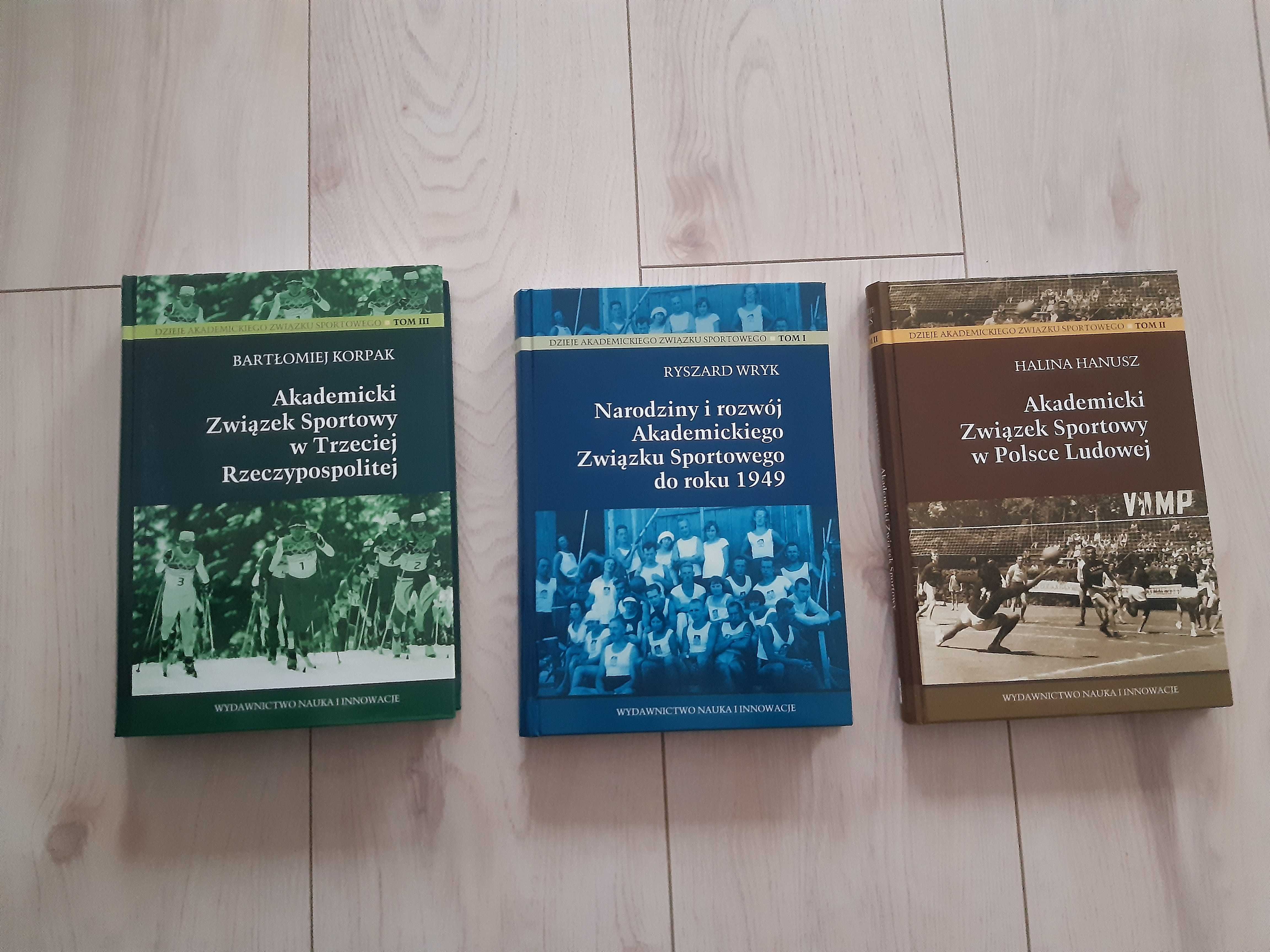 Komplet 3 tomów Akademicki Związek Sportowy